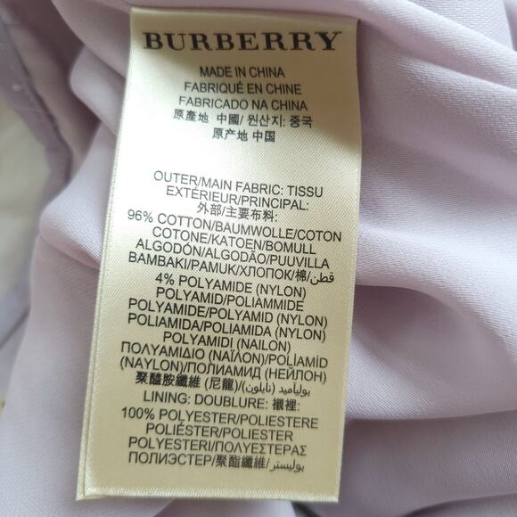 Burberry London Lace Pencil Skirt Light Purple Spring Easter Women 6 - Picture 10 of 13
